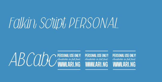 Falkin Script PERSONAL