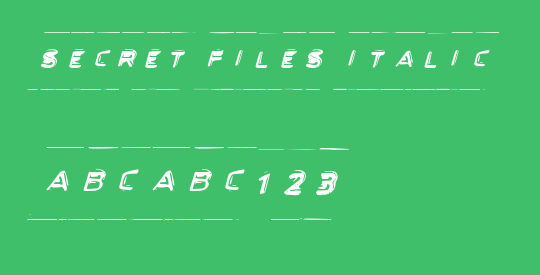 Secret Files Italic