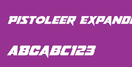 Pistoleer Expanded Super-Italic