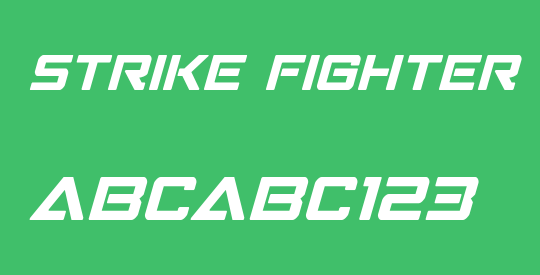 Strike Fighter Italic