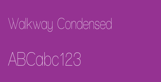 Walkway Condensed