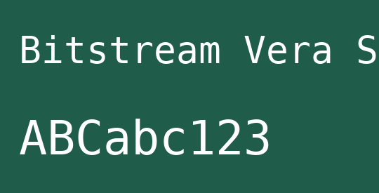 Bitstream Vera Sans Mono