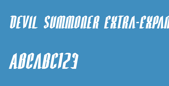 Devil Summoner Extra-Expanded Italic