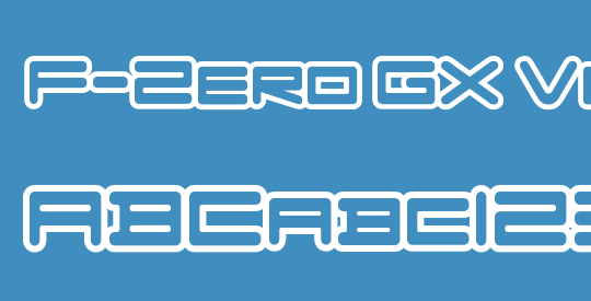 F-Zero GX Venue Font Outlines