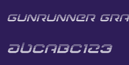 Gunrunner Gradient Italic