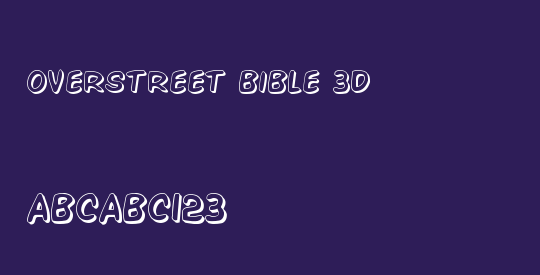 Overstreet Bible 3D