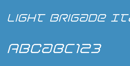 Light Brigade Italic