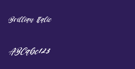 Brillian Italic