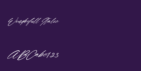 Wonderfull Italic
