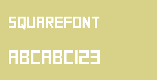 SquareFont