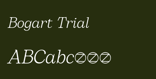 Bogart Trial