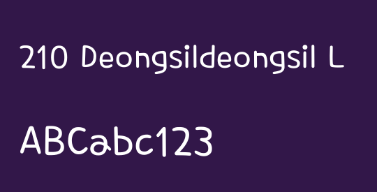 210 Deongsildeongsil L