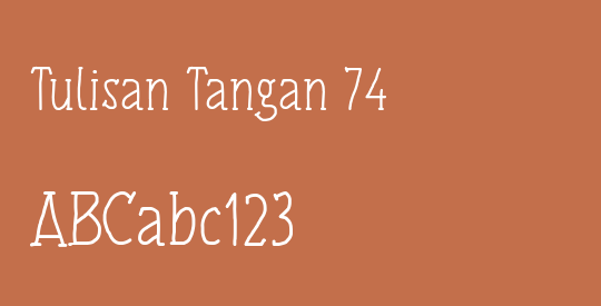 Tulisan Tangan 74