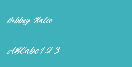 Bobbey Italic