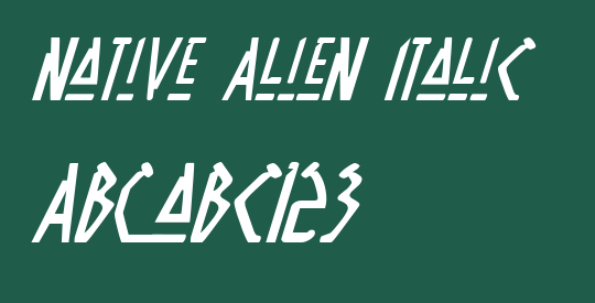 Native Alien Italic