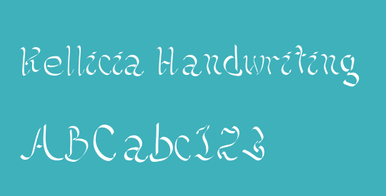 Kellicia Handwriting