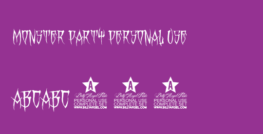 MONSTER PARTY PERSONAL USE