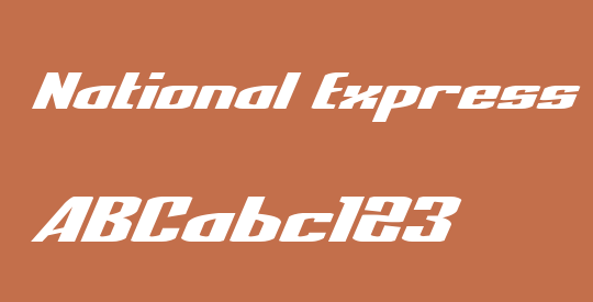 National Express Xtra Expanded Italic