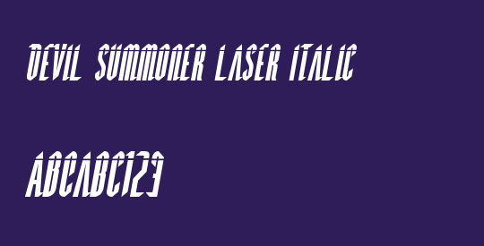 Devil Summoner Laser Italic