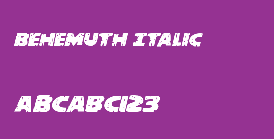 Behemuth Italic