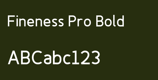 Fineness Pro Bold
