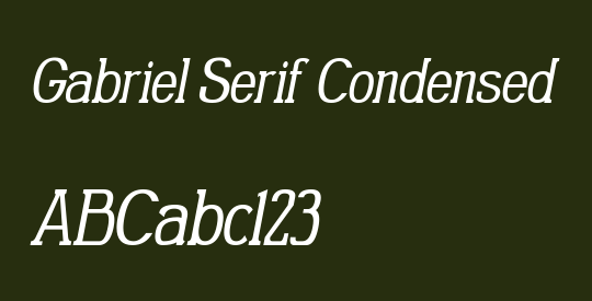 Gabriel Serif Condensed