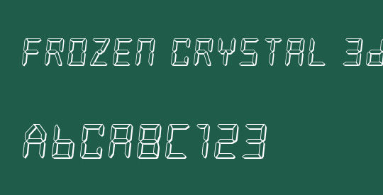 Frozen Crystal 3D