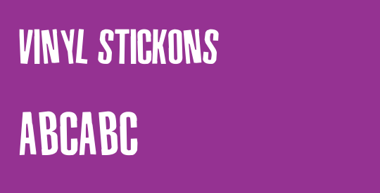 Vinyl Stickons