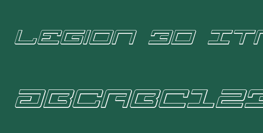 Legion 3D Italic