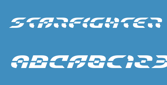 Starfighter Bold Expanded Italic