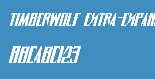 Timberwolf Extra-expanded Italic