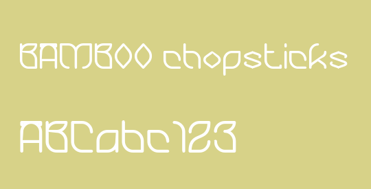 BAMBOO chopsticks