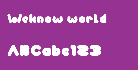 Weknow world