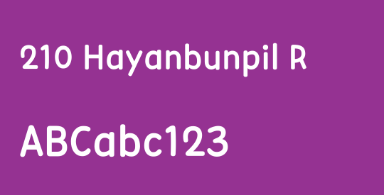 210 Hayanbunpil R
