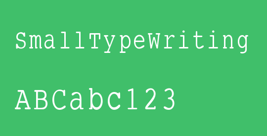 SmallTypeWriting