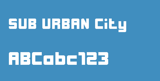 SUB URBAN City
