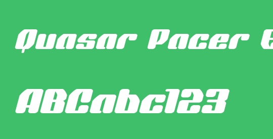 Quasar Pacer Expanded Italic