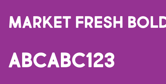Market Fresh Bold All Caps