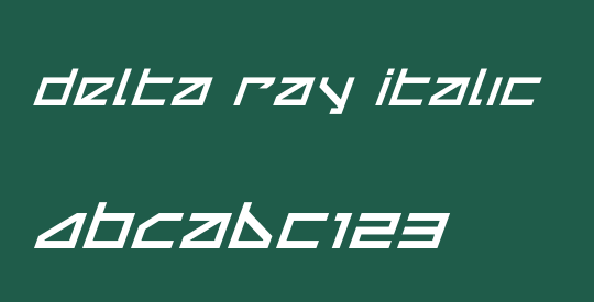 Delta Ray Italic