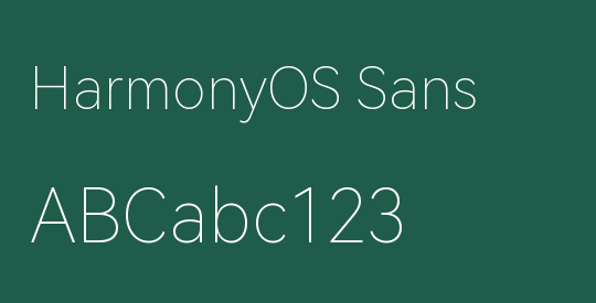 HarmonyOS Sans