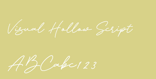 Visual Hollow Script