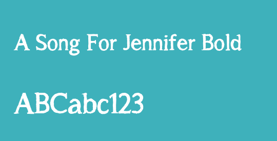 A Song For Jennifer Bold