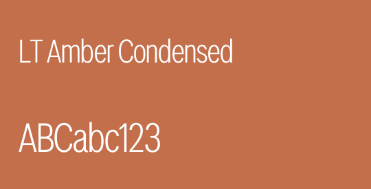 LT Amber Condensed
