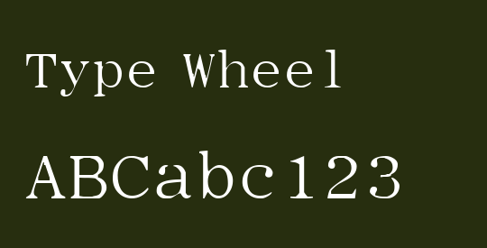Type Wheel