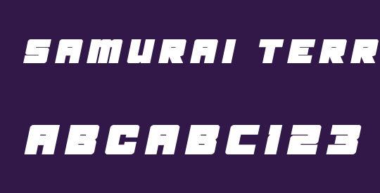 Samurai Terrapin Title Italic