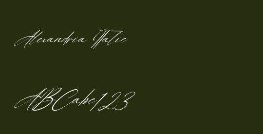 Alexandria Italic