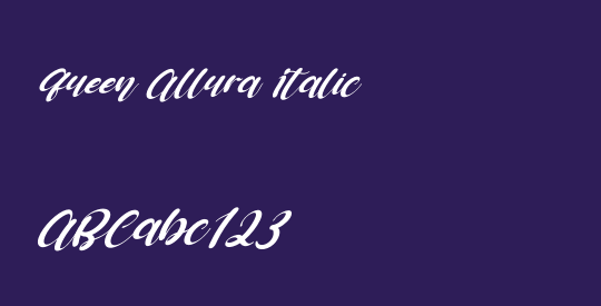 Queen Allura Italic