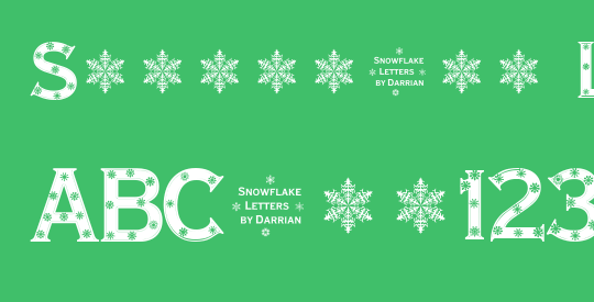 Snowflake Letters