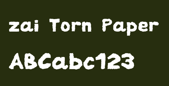 zai Torn Paper