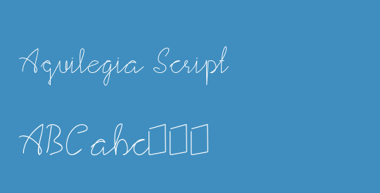 Aquilegia Script